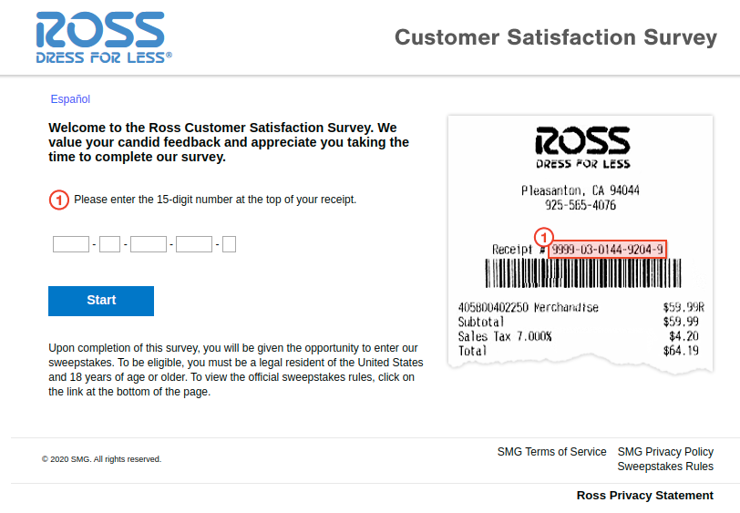 Ross Customer Satisfaction Survey