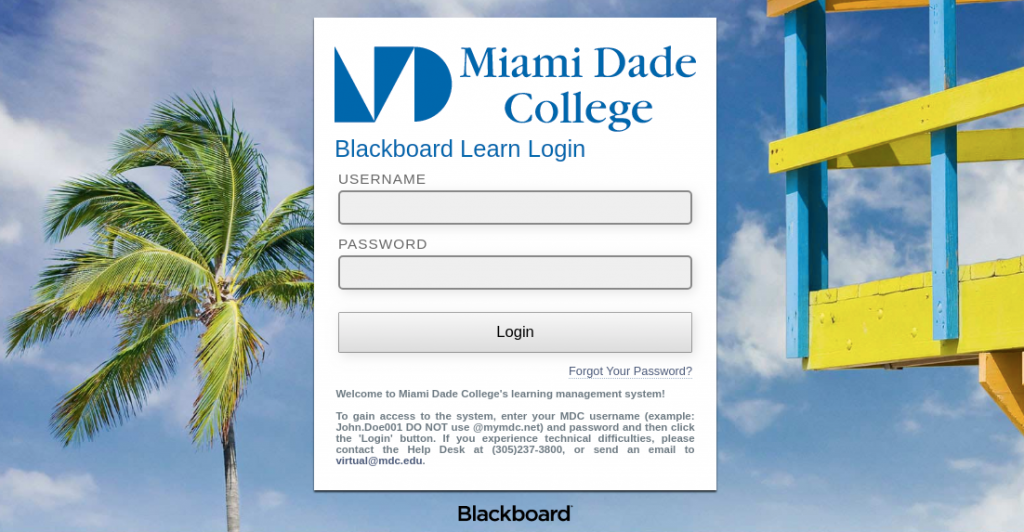 MDC Blackboard Login